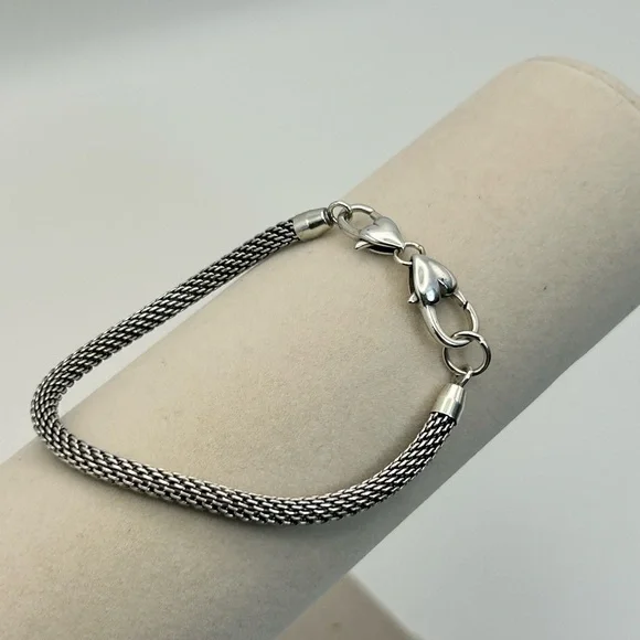 Brighton Beverly Glam Bracelet Add Charms J3960B Silver Plated Mesh 8" - Picture 5 of 11